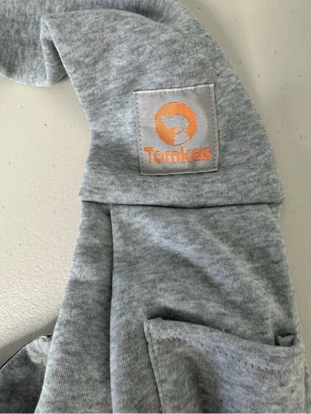 Tomkas Grey Dog Sling Dog Carrier Size M Comfortable Puppy Lined Plaid